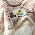 Miniatyrbillede 2 af 3: Polyester tykt tæppe, let termisk, blødt
