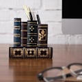 Miniatyrbillede 5 af 7: Dekorativ trækontorforsyningsholder i biblioteks- og bogdesign