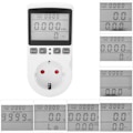 Miniatyrbild 3 av 8: Plug-in LCD-energimätare, spänning, ström, energiförbrukning KLB