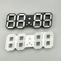 Miniatyrbild 4 av 7: 6609 3D Stereo LED-väckarklocka Vardagsrum 3D Väggklocka-Blå