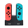 Pikkukuva 5 / 8: Nintendo Switch -laturi kahvan latausasemalla - 4 in 1, USB-kaapeli, 2 USB-porttia KLB