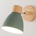 Miniatyrbilde 1 av 3: Nordisk metalljern Macaron sengelampe soverom enkel moderne vegglampe - grønn