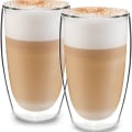 Miniatyrbilde 1 av 7: Glaswerk Design Latte Macchiato-glass (4 x 330 ml) - dobbeltveggede glass KLB