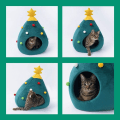 Miniatyrbillede 6 af 6: Katteseng Vaskbar Jule Hundesenge Kæledyrsseng Hundesofa Kattensofa KLB