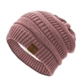 Miniatyrbillede 1 af 3: Groftrikot hue. Varm vinterhue til kvinder