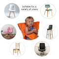 Miniatyrbillede 5 af 5: Bærbar justerbar baby spisebordsstolrem er et must-have orange KLB