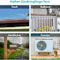 Miniatyrbillede 2 af 5: Dueslag, 5,7 meter, plastik altan due afvisende