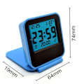 Miniatyrbillede 3 af 7: AQ-133 LCD Display Digital Rejsevækkeur Kontorvækkeur med Lysende Lys Tilfældig