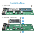 Miniatyrbillede 6 af 8: M.2 SATA-adapter 22-ben (7 + 15) SATA III NGFF M.2 SATA-baseret nøgle B/ B + M til SSD