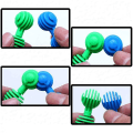 Miniatyrbillede 5 af 5: Rainbow Star Flex Create Puzzle - STEM-legetøj - Hjerneopbyggende legetøj til børn, pædagogisk alternativ til byggeklodser - sikkert materiale til børn (med opbevaringspose)