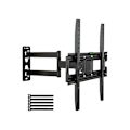 Miniatyrbilde 1 av 5: TV-veggfeste 32-65 tommer, enkel liten base pendel TV-stativ med horisontalt vater, VESA 400 x 400mm (maks. 35kg), tiltbar -10°10° KLB