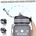 Miniatyrbillede 2 af 5: Vandflaske med tid 1L, BPA-fri med filter og Cl KLB
