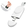 Miniatyrbillede 1 af 8: Oplader til Apple Watch, iwatch Series 6/5/4/3/2/1/SE, med hvidt hængende spænde