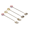 Miniatyrbillede 5 af 8: Japansk 304 rustfrit stål sakura-formet suppeske KLB