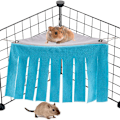 Miniatyrbilde 4 av 5: 2-pakks lite dyrehammock for hamster, blå (ekskludert jernrist) KLB