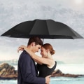 Miniatyrbillede 5 af 6: Fuldautomatisk dobbelt paraply med tolv ribben, Repel Umbrella sort