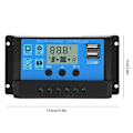 Miniatyrbillede 4 af 8: 40A blå controller, automatisk PWM LCD-laderegulator PV KLB