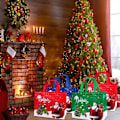 Miniatyrbild 5 av 6: Stora julklappspåsar, julklappspåsar för presenter, gröna