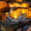 Miniatyrbillede 6 af 6: Buddha have lotus blomst dekoration sol lotus blomst til udendørs have dekoration KLB