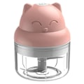 Miniatyrbillede 1 af 5: Elektrisk Mini Hvidløgshakker, Mini Hakker Madprocessor, Pink