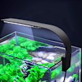 Miniatyrbillede 3 af 8: Akvarielys med klips, ultra-tynd sort KLB