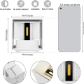 Miniatyrbild 4 av 4: 12W LED-vägglampa inomhus, 6000K vattentät KLB