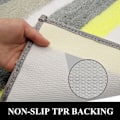 Miniatyrbillede 4 af 5: Badeværelsesløber, skridsikkert mikrofiber bademåtte tæppeløber til badeværelse KLB