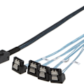 Miniatyrbilde 1 av 4: Intern HD Mini SAS (SFF-8643 vert) - 4X SATA (mål) 0,5 MB