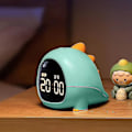 Miniatyrbilde 1 av 5: Dinosaur-vekkerklokke for barn: timerfunksjon og dobbel alarm