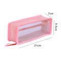 Miniatyrbillede 2 af 5: 2 stk. Markørpen Etui Blyantpose Stationær Taske Pink KLB