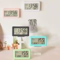 Miniatyrbillede 2 af 6: YD005 Mini Tynd LCD Skærm Temperatur og Luftfugtighed Elektronisk Ur (Grøn