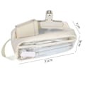 Miniatyrbilde 2 av 5: Pennal Etui Transparent Veske Markørveske Multifunksjonell Hvit KLB