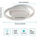 Miniatyrbilde 5 av 5: LED-taklampe, rund taklampe 32W 2500lm, moderne taklampe for gang