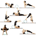 Miniatyrbillede 8 af 8: Yoga-hjul, blå + sort