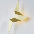 Miniatyrbillede 4 af 5: Moderne LED-væglampe i form af en fugl til soveværelset (12,8 tommer) (guld)
