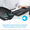 Miniatyrbillede 4 af 7: Bluetooth-mus - Genopladelig let trådløs mus kompatibel med
