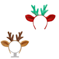 Miniatyrbillede 1 af 5: 2 stk. Juleferiefest Hovedbøjle Renser Antler Hårbøjle Hovedbeklædning KLB