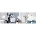 Miniatyrbillede 8 af 8: Toiletpapirholder hylde toiletpapir rulleholder uden boring toiletpapirholder