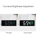 Miniatyrbild 6 av 7: 0715 Röstaktiverad LED-ljudlös, datum, temperaturdisplay, elektronisk klocka