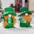 Miniatyrbild 6 av 8: 2-delad dekoration för St. Patrick's Day med tomtar, handgjorda skägg och flätor från KLB