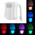 Miniatyrbillede 1 af 8: LED toiletlys, bevægelsessensor toilet natlys batteridrevet
