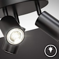 Pikkukuva 4 / 5: LED-kattovalaisimet 3 lamppua kiertävä kiertävä lamppu ei sisälly