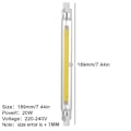 Miniatyrbillede 7 af 8: LED R7s COB 78mm 118mm Dimbara glasrör 15W 30W Lampbyte gulB 118mm