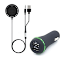 Miniatyrbilde 1 av 8: Bluetooth-mottaker bilsett med USB-billader med 2 porter og KLB