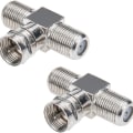 Miniatyrbilde 1 av 5: Kabelsplitter: TV-splitter, F-type RG6 hann til 2 F-hun