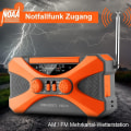 Miniatyrbild 6 av 7: 2022 Solradio med vev, nödradio med vev, 10 000 mAh bärbar vevradio