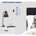Miniatyrbild 5 av 5: Uttag med strömbrytare, 2 i 1 grenuttag, väggkontakt, idealisk elektrisk vägg