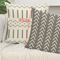 Miniatyrbilde 3 av 5: Putetrekk 18x18 sett med 4, dekorative puter for sofa,