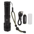 LED-ficklampa, USB-laddningsbar, zoomable effektdisplay KLB