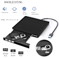 Pikkukuva 2 / 6: Ulkoinen DVD-asema, USB 3.0 ja Type-C kannettava CD DVD + / -RW poltin optinen KLB